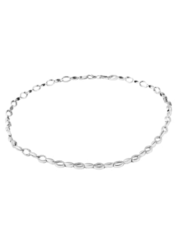 Adeliás Damen Halskette aus 925 Silber mit Zirkonia 45 cm in silber