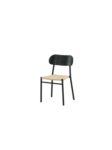 ebuy24 Esszimmerstuhl Polly Schwarz, Natur 2er Set