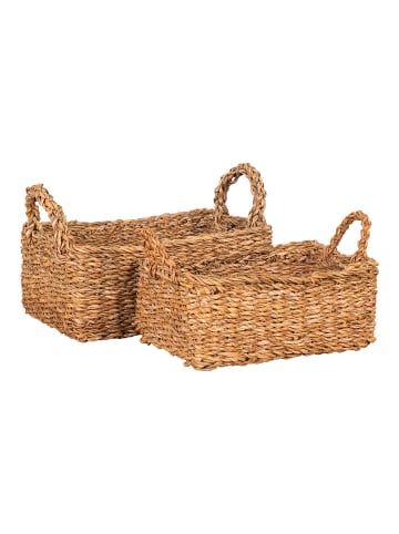 ebuy24 Körbe Morella 2er Set Natur 23 x 32 cm