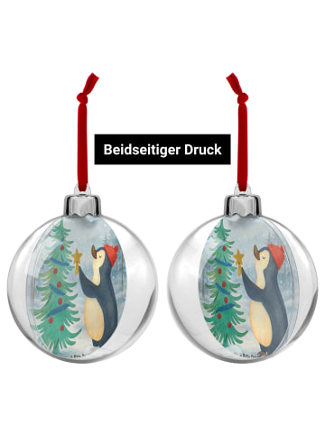 Mr. & Mrs. Panda Christbaumkugel Pinguin Weihnachtsbaum Design o... in Weiß