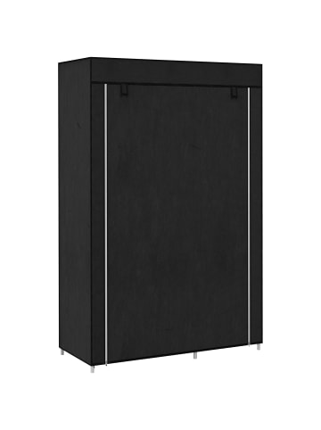 HOMCOM Stoffschrank-103L x 43B x 162,5H cm-Schwarz