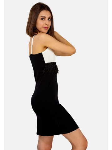 TOOCHE Kleid "Federkleid" in schwarz