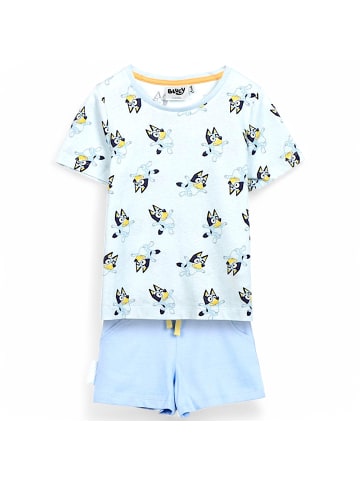 Cerda 2tlg.Outfit T-Shirt & Shorts Bluey in Hellblau