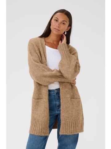 Kaffe Strickjacke KAtrina Loose fit in Toasted Coconut Melange