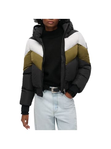 Superdry Everest Retro Bomber-Daunenjacke Schwarz