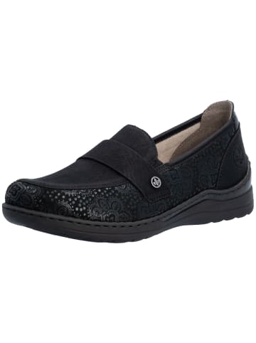 rieker Sportlicher Slipper in schwarz