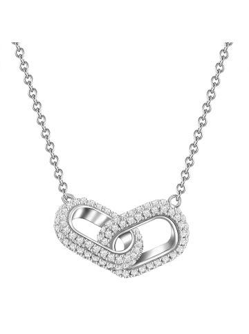 Glanzstücke München Halskette Sterling Silber Zirkonia in silber