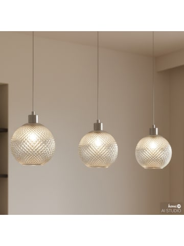 home24 Pendelleuchte NADE 3-flammig in Chrom
