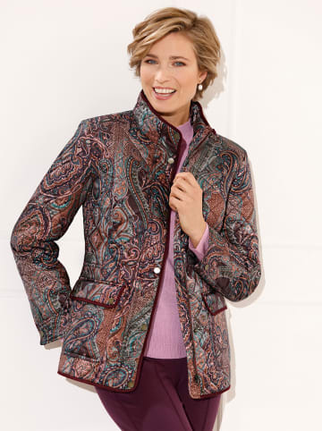 WITT WEIDEN Jacke in burgund-aquapetrol-bedruckt