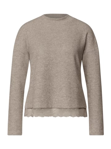 Street One LTD QR soft melange look shirt in Sanded Amber Mel.