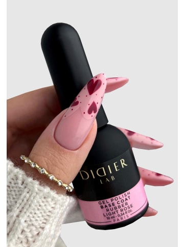 Didier Lab Nagellack Base Rubber Base Coat 10 ml in Light Rose