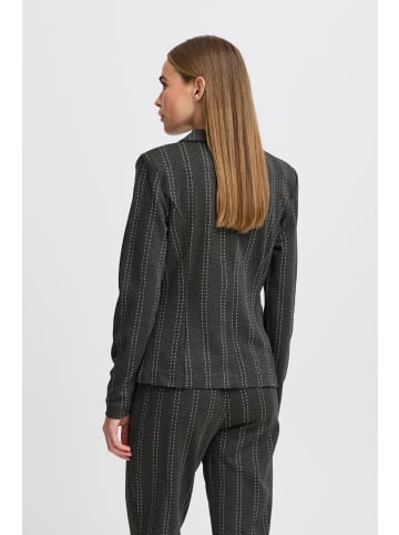 ICHI Blazer IHRUTI Regular fit in Dark Grey Melange Stripe