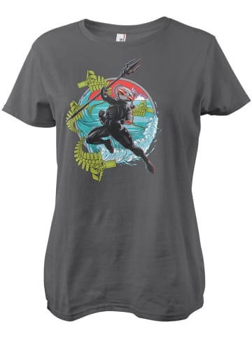 DC Comics Shirt "Surfing Black Manta Girly Tee" in Grau