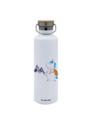 Mr. & Mrs. Panda Trinkflasche Einhorn Bergsteiger ohne Spruch in Weiß