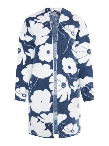 Usha Damen Strickcardigan in Marine Weiss