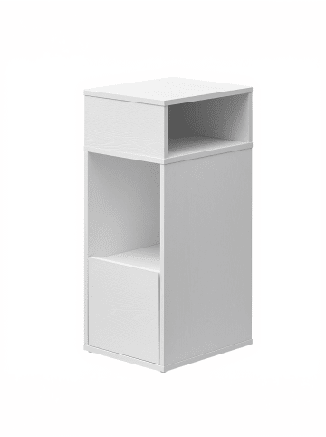 SONGMICS HOME Nachttisch Kadin in Schneeweiß - (B)30 x (H)59.4 x (T)25 cm