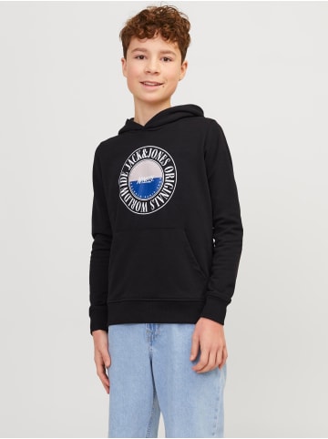 JACK & JONES Junior Kapuzensweatshirt JORCOBIN in black