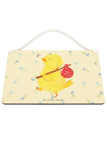 Mr. & Mrs. Panda Holzschild Küken Wander ohne Spruch in Blumig