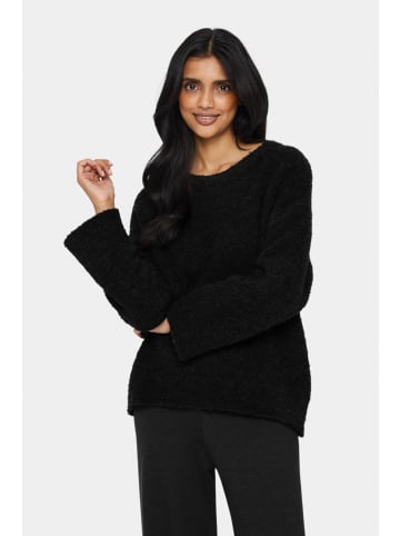 SAINT TROPEZ Strickpullover GelaSZ Lockere Passform in Black