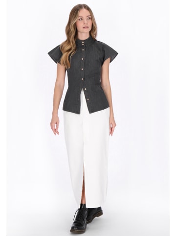 DreiMaster Women Blouse in grey denim