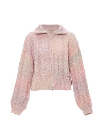 myMo Strickjacke in PINK GELB