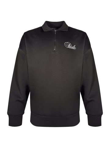 SikSilk Sweatshirt Essentials Polo in Black