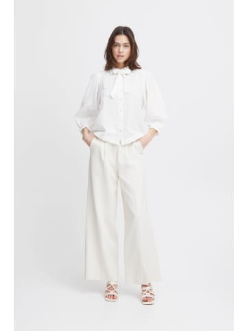 Atelier Rêve Shirtbluse IRCAMILO SH 20120802 weibliche Bluse mit Schleife in Weiß