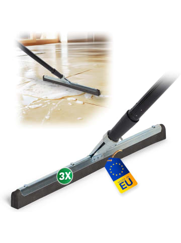 Novaliv Novaliv 3X Badabzieher mit Stiel 45 cm Dusche Metall Badabzieher Dusch in Silber