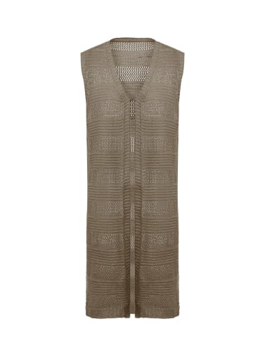 VERNOLE Vest in Taupe