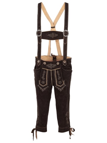 MADDOX Lederhose KORBINIAN-HT in dunkelbraun