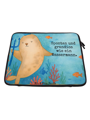 Mr. & Mrs. Panda Laptop Schutzhülle Sternzeichen Wassermann Desi... in Weiß