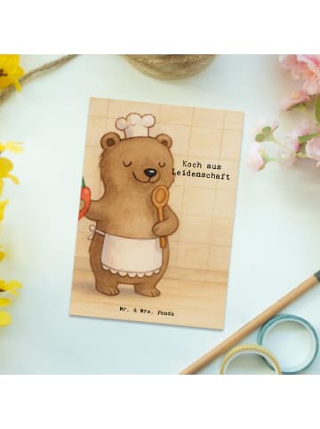 Mr. & Mrs. Panda Postkarte Koch Leidenschaft Design mit Spruch in Weiß