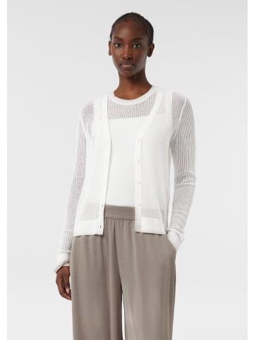 comma Strickjacke langarm in Weiß