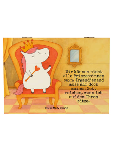 Mr. & Mrs. Panda Box Einhorn Prinzessin Design mit Spruch in Weiß