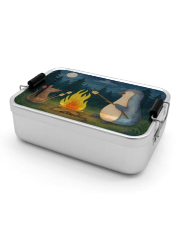 Mr. & Mrs. Panda Lunchbox Pinguin Lagerfeuer Design ohne Spruch in Weiß