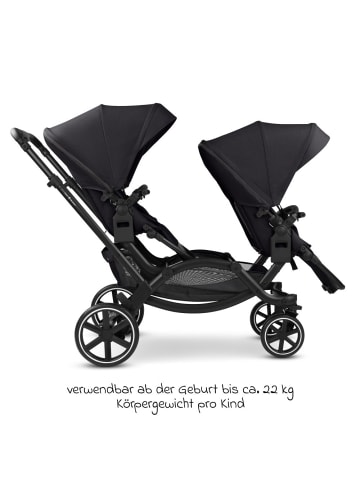 ABC-Design Geschwisterwagen & Zwillingskinderwagen in schwarz