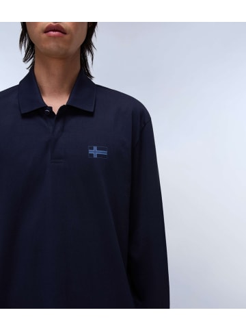 Napapijri Polo "E-Sorano Ls" in Blau