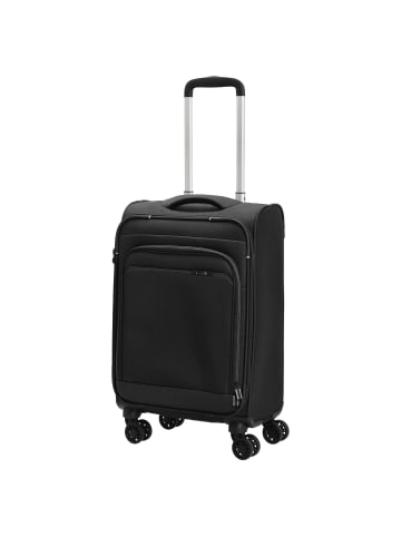 D&N Travel Line 9504 - 4-Rollen-Kabinentrolley S 55 cm (dark red) in schwarz