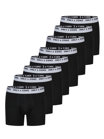 Only&Sons Trunk ONSSCOTT 8 PACK regular/straight in Schwarz