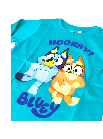 Bluey Langarmshirt Bluey & Bingo in Türkis