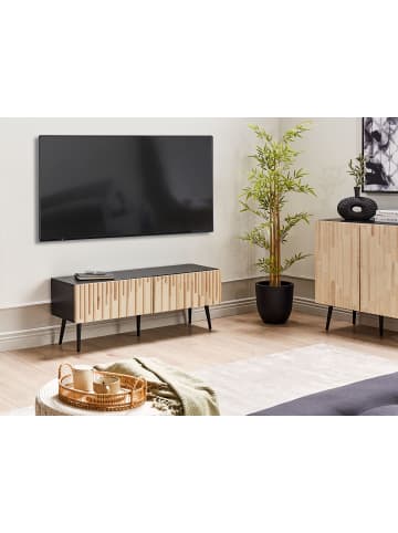 Beliani TV-Möbel DALCROSS in Braun/Schwarz - (W) 120 x (H) 45 x (L) 36 cm