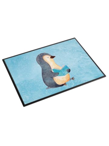 Mr. & Mrs. Panda Schreibauflage Pinguin Buch ohne Spruch in Eisblau
