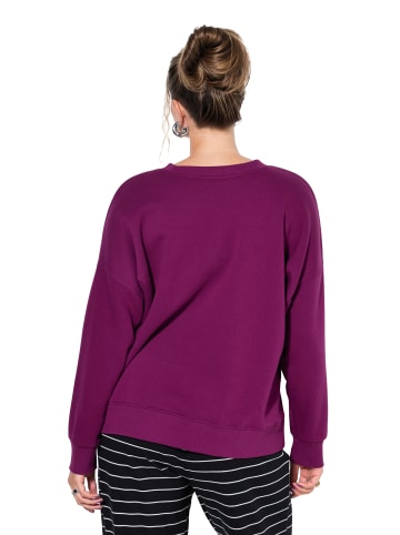 Sweatshirt in maulbeere