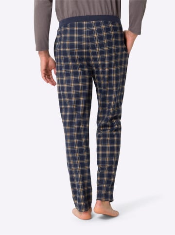 Sieh an! Schlafanzug-Hose in marine-kariert