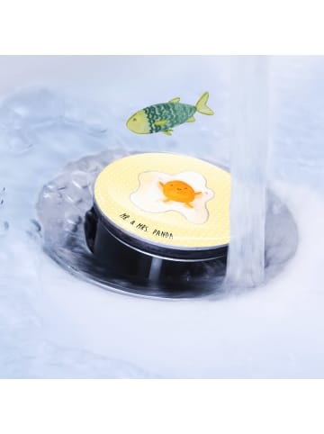 Mr. & Mrs. Panda Waschbecken Ablaufstopfen Spiegelei Ei ohne Spruch in Gelb Pastell