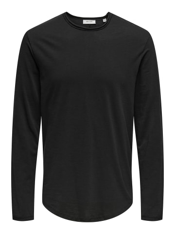 Only&Sons Longsleeve 'BENNE' in schwarz