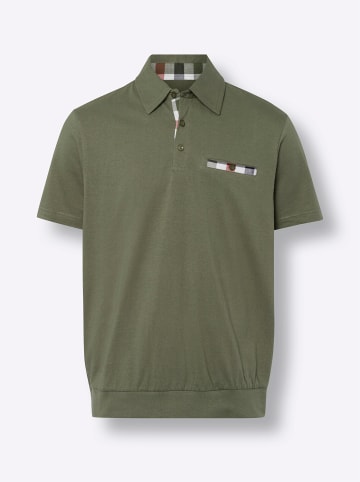Sieh an! Kurzarm-Poloshirt in khaki