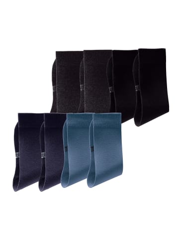 H.I.S Basicsocken in schwarz, anthrazit, blau