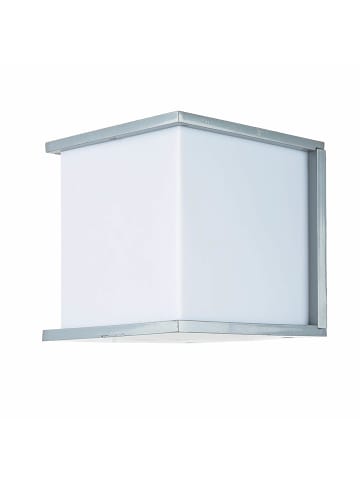 Licht-Erlebnisse Außen Wandlampe (B)16.5 x (H)16.3 cm in Grau Weiß