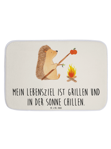 Mr. & Mrs. Panda Badvorleger Igel Grillen mit Spruch in Weiß